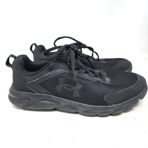 UNDER ARMOUR Charged Assert 10 3026179-002 Womens Black Running Shoes Size 10 - Picture 1 of 11
